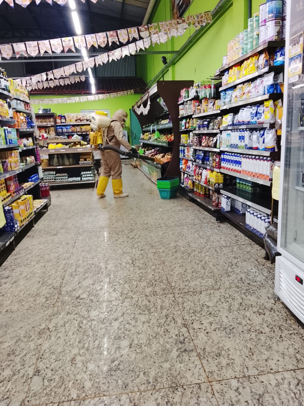 Dedetização em supermercado