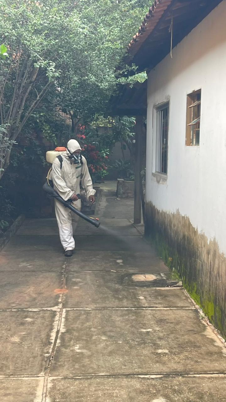 Nebulização em corredor externo